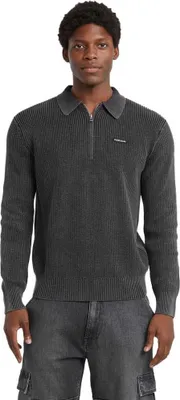 Produktbild von Guess Jeans Collar Halbreißverschluss-sweatshirt Grau L Herren Grau L
