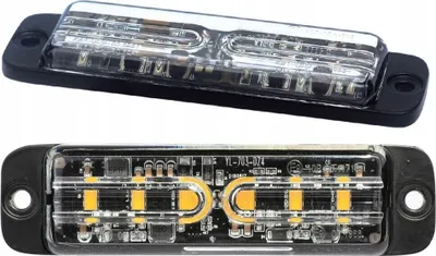 Produktbild von SKYLED Dünne Warnleuchte Strobe Warnlicht 12V 24V 18W 6 LED 26 Betriebsmodi