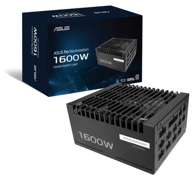 Produktbild von ASUS Pro WS 1600W Platinum, 1600 W, 200 - 240 V, Aktiv, 130 W, 1600 W, 130 W