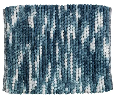 Produktbild von WENKO Badematte Badteppich Badvorleger Duschvorleger Rutschfest URDU Weich Blau