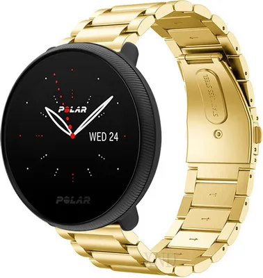 Produktbild von Strap-it Stahlarmband - Kompatibel mit Polar Ignite 2Armband Ersatzarmband Edelstahl Armband mit faltschließe Sportuhr zubehör für smartwatch 20mm Armband Gold