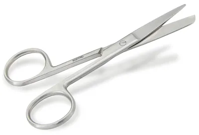Produktbild von Bastelschere, Papierschere, Mehrzweckschere, Edelstahl, mit geraden, spitzen und abgerundeten Schneiden für Bastelarbeiten, Haushalt und Büro, 16 cm