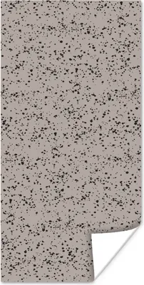 Produktbild von MuchoWow® Poster Polka dots - Schwarz - Grau 20x40 cm - Plakat - Foto