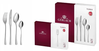 Produktbild von Besteckset Gerlach Tunea 30-teilig Edelstahl 18/10 glänzend