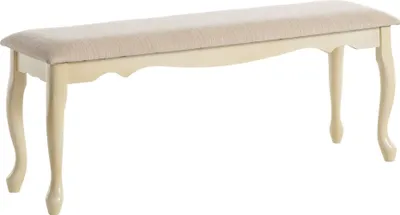Produktbild von Bank >Unni< in Weiß, Kiefer/MDF - 120x44x35cm (BxHxT)