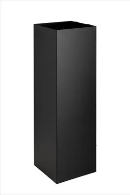 Produktbild von NEUSTEIN Schirmständer mit modernem Design aus Metall für Heim und Büro, Design-Ständer, 2 Haken, 2x Wasserauffangschale, 15,5x15,5x49cm, quadratisch