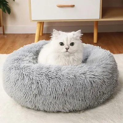 Produktbild von Famanu Katzenbett Faltbar - Weich, Plüsch, 60 cm