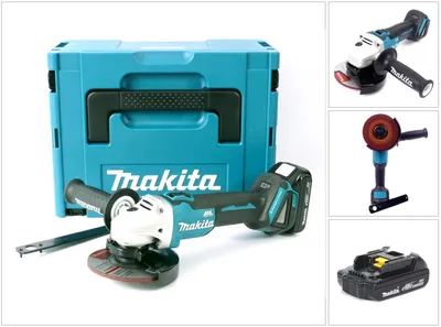 Image de Makita DGA 504 Y1J Meuleuse d'angle sans fil 18 V 125 mm dans MAKPAC SANS chargeur