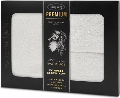 Zdjęcie produktu dla Zestaw 3 ręczników Venus bawełna frotte biały 550 GSM