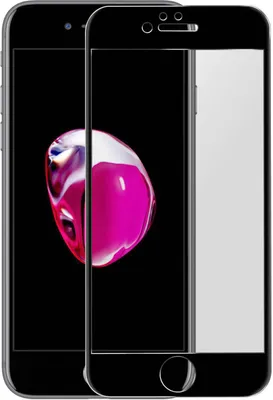 Image de Film de protection en verre premium pour Apple iPhone 7 / 8 / SE 2020 - bord noir