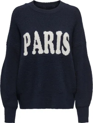 Image de ONLY Pull à la mode avec col rond et manches longues Taille : XL