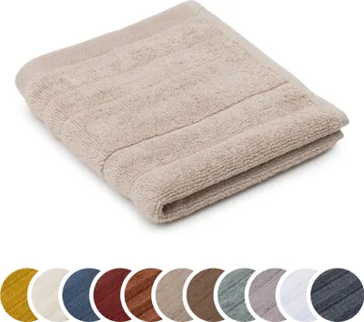 Produktbild von sleepling liebling Seiftuch Luxus Bio Baumwolle, Serie Marseille, 770 gr. / m², 30 x 30 cm, , 60 Grad, saugstark, schnelltrocknend, taupe