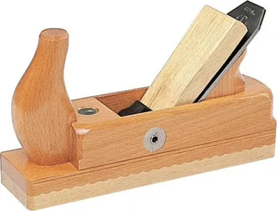 Image de Ulmia Holzhobel/Doppelhobel Hobel mit Weißbuchensohle/Doppeleisen, zum Glätten