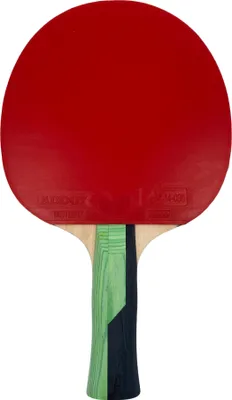 A table tennis racket is shown against a white background.