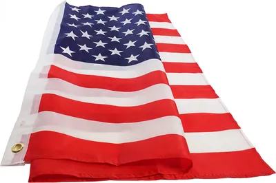 Produktbild von Amerika-Flagge, US-Polyester, Flagge der Vereinigten Staaten, USA, Sterne und Streifen, 90 x 150 cm, Innendekoration für den Außenbereich, mit Ösen