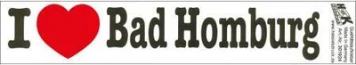 Produktbild von PVC-Aufkleber - I love Bad Homburg - Gr. ca. 18 x 3,5 cm - 301924