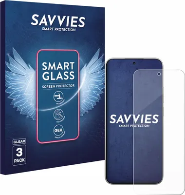 Produktbild von 3x Savvies Schutzglas Folie für Xiaomi 15T 9H Panzer Schutzfolie Glas Displayschutz klar transparent