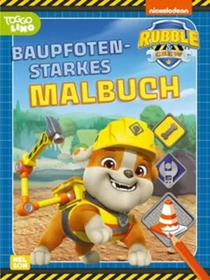 Produktbild von Rubble & Crew: Baupfotenstarkes Malbuch
