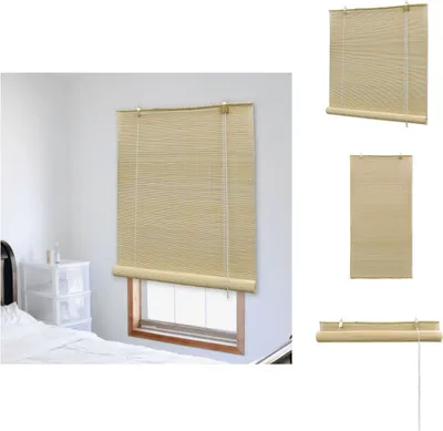 Zdjęcie produktu dla vidaXL Roleta bambusowa 150x160 cm naturalna - Żaluzje i rolety