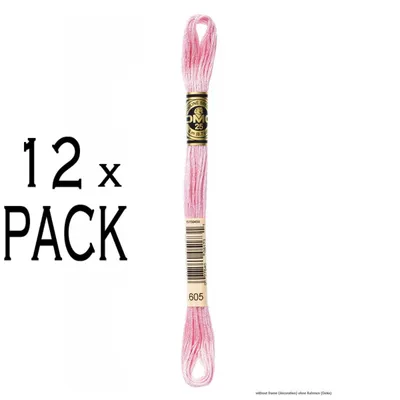 Productafbeelding van 12 strengen DMC Naalddraad Mouline Special 117MC -605, 6-strengs, 8 meter