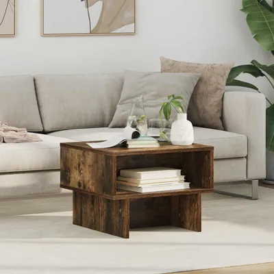 Produktbild von "Schlussverkauf" Couchtisch 1 PC  - Modernen Stil - Kaffeetisch - Geräucherte Eiche 48x46x35 cm Holzwerkstoff  C9531