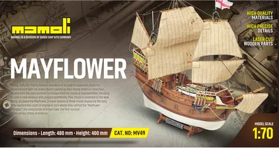 Zdjęcie produktu dla Zestaw Krick Mayflower 1:70 Mamoli