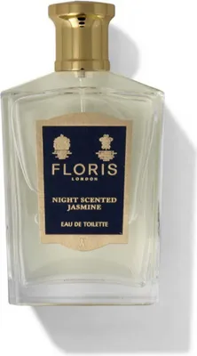 Obrázek produktu pro Floris Night Scented Jasmine, Pánské, 100 ml, Nedoplnitelná lahvička, Citrus, Zelený pepř, Mandarinka, Neroli, Fialka (list), citrus, green, mandarin, neroli, violet leaf, Gardénie, Kosatec, Jasmín, Lilie, Citlivka, Narcis, Růže
