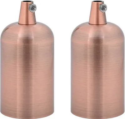 Obrázek produktu pro vidaXL Patice pro lampy 2 ks. Červenobronzové E27