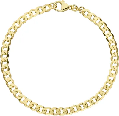 Produktbild von 4,6mm Panzerarmband Armband Armschmuck aus 333 Gold Gelbgold 19cm