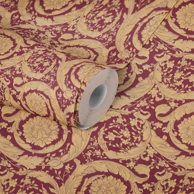 Obrázek produktu pro Zlatá, měděná, červená netkaná tapeta VERSACE (1028453)