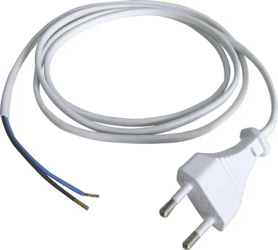 Produktbild von GAO 6777 Euro-Anschlußleitung Strom Anschlusskabel Weiß 1.50 m mit Eurostecker