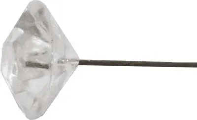 Produktbild von Deko Pins MELORIA in Kunststoffbox, Diamantkopf, klar, Ø1,2cm - Dekonadeln