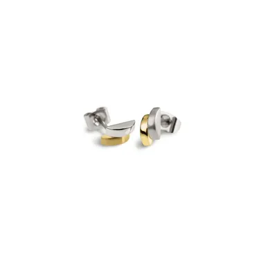 Produktbild von Boccia Damen Ohrstecker 0552-03 Titan bicolor goldplattiert