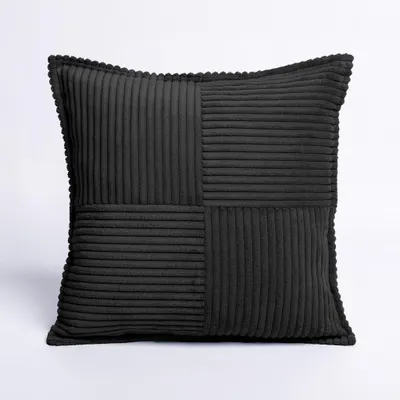 Produktbild von Dekokissen POSO 40x40 cm Kuschelkissen Sofakissen Zierkissen Wohnkissen Couchkissen Schwarz Kronos 7, Poso 135