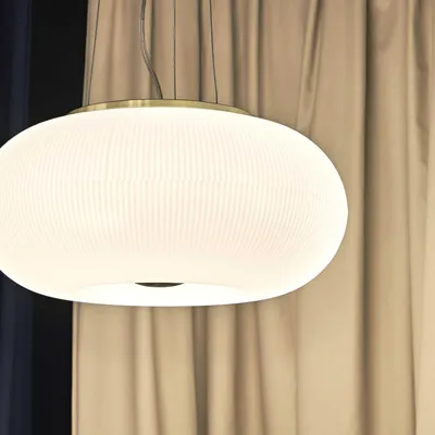 Produktbild von Ideal Lux Hängeleuchte Arizona 3-flg. Weiß, Messing-Satiniert 214474