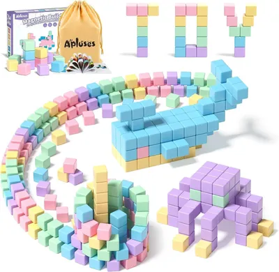 Image de Set de blocs de construction magnétiques de 32 pièces pour enfants