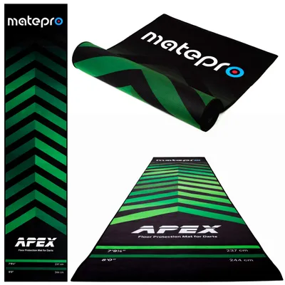 Zdjęcie produktu dla Mata ochronna do darta MatePro APEX, dywan na podłogę pod tarczę sizalową i elektroniczną, linie rzutu 237/244 cm, antypoślizgowa