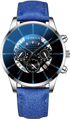 Produktbild von Stylische Brad Herrenuhr in Blau/Silber – Perfekt für jeden Anlass KP23743