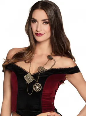 Produktbild von Steampunk Halskette Kostümaccessoire