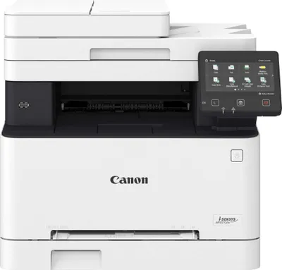 A studio shot of a Canon i-SENSYS MF 657 Cdw printer on a white background.