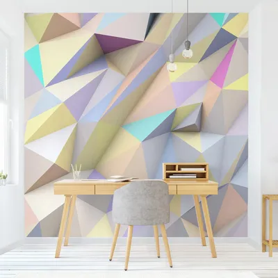 Produktbild von Mustertapete - Vliestapete - gemusterte Tapete UV-beständig Geometrisch 3D-Effekt Abstrakt Wandtapete geruchsfrei