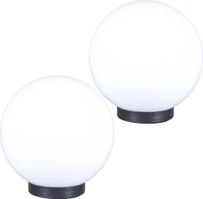Image de Lampe boule (set de 2) 15/15cm blanc E27 sans câble de raccordement