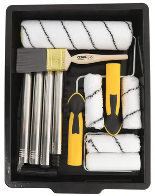 Immagine prodotto di Set di 10 rulli per verniciatura "Easy Coater" con pennelli e asta di prolunga, modello 10505