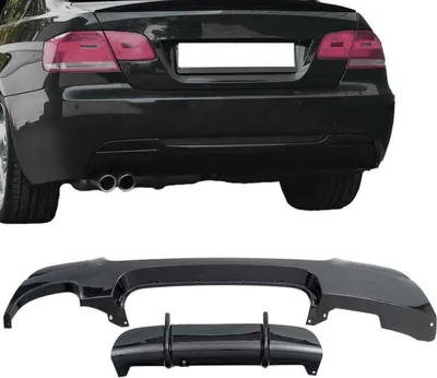 Produktbild von Diffusor hinten paßt für BMW 3er E92 E93 Sport Performance Stoßstange Einsatz M
