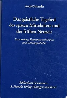 Produktbild von Schnyder: Geistl. Tagelied