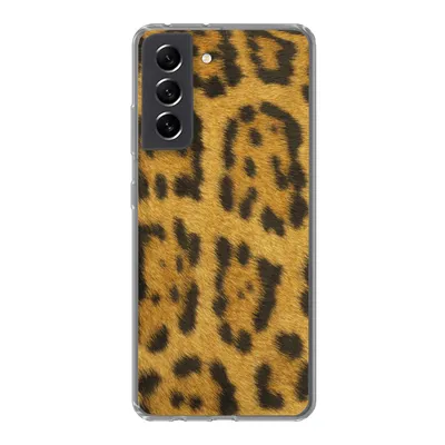 Produktbild von MuchoWow® Handyhülle Schutzhülle Hülle für Samsung Galaxy S21 FE Leopardenfell Silikon Softcase Handy Hülle - Mobiltelefonhülle
