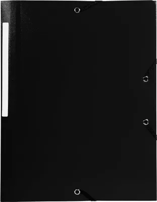 Produktbild von Exacompta 50x Sammelmappe mit Gummizug A4 aus PP - Schwarz - 55801E