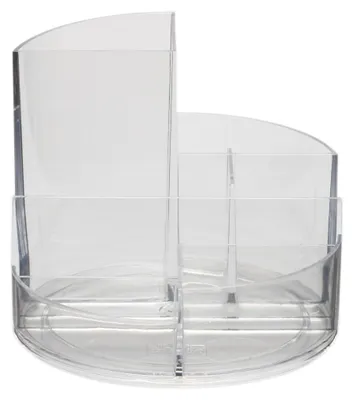 Productafbeelding van MAUL potloodendoos, MAULrondbox, kunststof, 14 x 14 x 12,5 cm, transparant