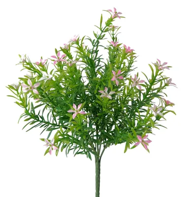 Produktbild von Künstlicher Sternblütenbusch 33cm | Kunstpflanze Kunstzweig Rosa