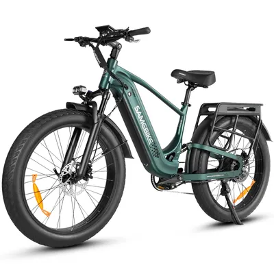 Produktbild von 26 Zoll ElektroFahrrad E BIKE 4,0 Zoll Reifen, hydraulische Scheibenbremsen,verstellbare Stoßdämpfung, LCD-Display mit USB E-BIKE Trekkingrad Citybike